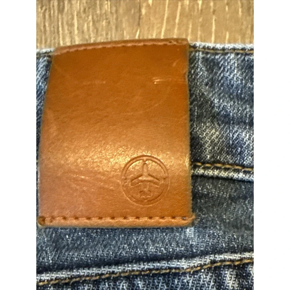 Aviator Jeans Mens 36 Blue Denim Stretch Made in USA Classic Five Pocket Travel